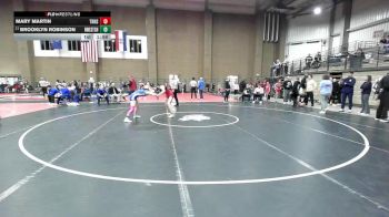 110 lbs Champ. Round 2 - Brooklyn Robinson, Northwest vs Mary Martin, Thompson