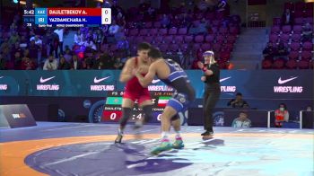86 kg Round Of 16 - Azamat Dauletbekov, Kazakhstan vs Hassan Yazdanicharati, Iran