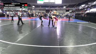 6A 120 lbs Champ. Round 1 - Gage Roberts, Hartselle vs Marion Wilkerson-sanders, Mcadory