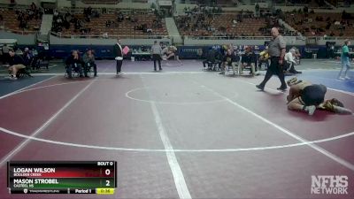 D1-165 lbs Cons. Round 2 - Mason Strobel, Casteel HS vs Logan Wilson, Boulder Creek