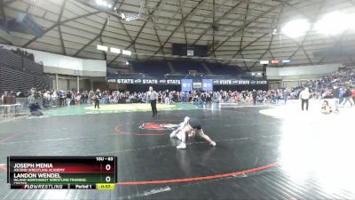 63 lbs Champ. Round 1 - Joseph Menia, Ascend Wrestling Academy vs Landon Wendel, Inland Northwest Wrestling Training Center