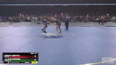 D3-157 lbs Quarterfinal - Jalonn Borders, Madison HS vs Jeremy Griffith, Yale HS