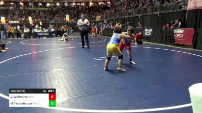 110 lbs Round Of 16 - JJ Whitmoyer, Biglerville vs Mason Feltenberger, Meadville