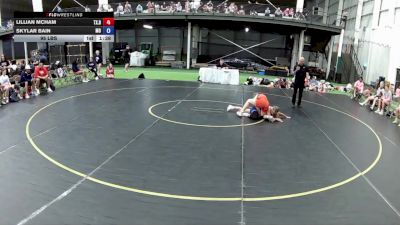 95 lbs Lillian McHam, Texas Blue vs Skylar Bain, Missouri