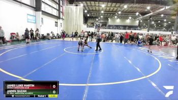 81 lbs Round 2 - James Luke Martin, Grizzly Wrestling Club vs Jaiden Bazan, Pit Bull Wrestling Academy