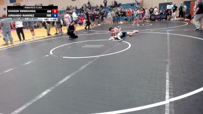 100 lbs Quarters - Armando Ramirez, Fighting Squirrels Wrestling Club vs Khasen Srimoukda, All In Wrestling Academy