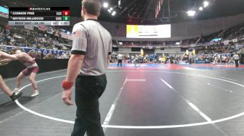 5A 190 lbs Quarterfinal - Connor Pike, Elmore County School vs Bryson Millwood, Corner