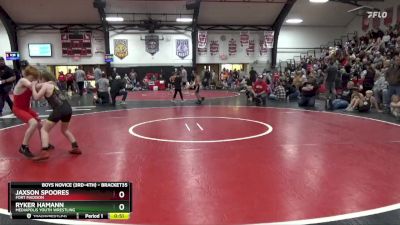 Round 2 - Ryker Hamann, Mediapolis Youth Wrestling vs Jaxson Spoores, Fort Madison