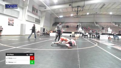 85 lbs 3rd Place - Josey Voss, Skiatook Youth Wrestling vs Carsten Reiss, Keystone Wrestling Club