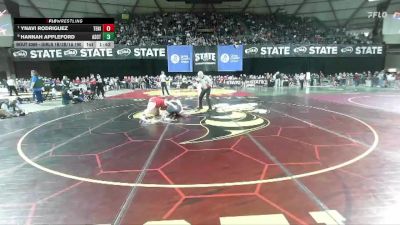 Girls 1B/2B/1A 190 Quarterfinal - Ynavi Rodriguez, Tenino (Girls) vs Hannah Appleford, Asotin (Girls)