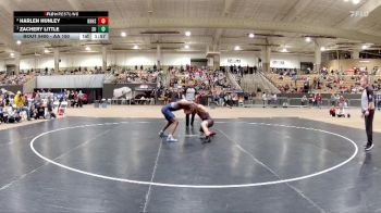 AA 150 lbs 1st Place Match - Zachery Little, Summit High School vs Harlen Hunley, Knoxville Halls High School