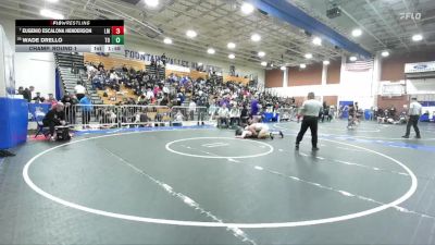 190 lbs Champ. Round 1 - Eugenio Escalona Henderson, La Mirada vs Wade Drello, Thousand Oaks