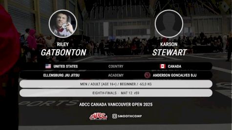 Riley Gatbonton vs Karson Stewart 2025 ADCC Vancouver Open