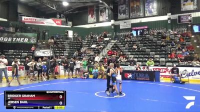 56 lbs Quarterfinal - Bridger Graham, AK vs Jebsen Bahl, WI