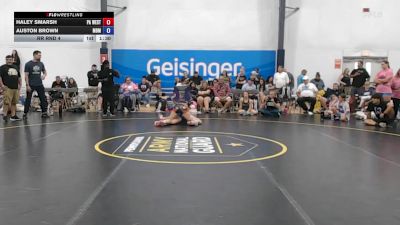61 lbs Rr Rnd 4 - Haley Smarsh, PA West Black - W vs Auston Brown, Ohio Goons - W
