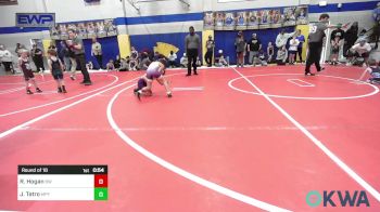 55 lbs Round Of 16 - Ryder Hogan, Bristow Wrestling vs Jayce Tatro, Mannford Pirate Youth Wrestling