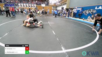 67 lbs Quarterfinal - Blaze Graves, Red Ryder Wrestling Club vs Judge McDonald, American Killer Bees