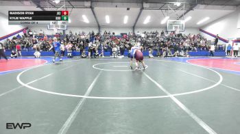 110 lbs Consi Of 4 - Madison Ryan, Jenks vs Kylie Waffle, Bixby JH Girls