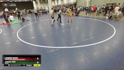 120 lbs Champ. Round 2 - Lander Bosh, Sanderson Wrestling Academy vs Jaxon Fish, Texas