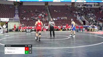 170 lbs Quarterfinal - Felice Panebianco, Westmont Hilltop Hs vs Daniel Moore, Chestnut Ridge Hs