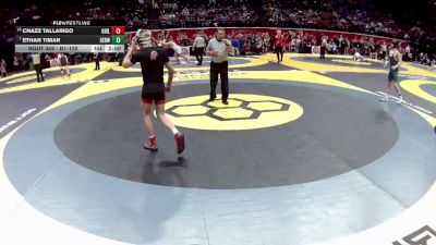 D1-120 lbs Champ. Round 1 - Ethan Timar, St. Edward vs Chazz Tallarigo, Oak Hills