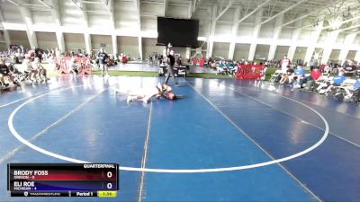 150 lbs Quarterfinals (8 Team) - Brody Foss, Oregon vs Eli Roe, Michigan