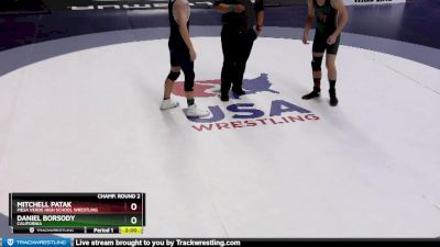 145 lbs Champ. Round 2 - Daniel Borsody, California vs Mitchell Patak, Mesa Verde High School Wrestling