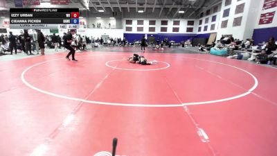 131 lbs Cons. Round 1 - Izzy Urban, Waldorf University vs Cieanna Ficken, Hawkeye Community College