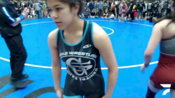 117 lbs Semifinal - Adalyne Montiel, WA vs Isabel Garcia, CA