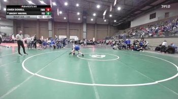 126 lbs Champ. Round 2 - Owen Dowell, Washburn Rural vs Brody Heusel, Piedmont