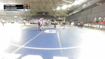 Boys 1A 150 lbs Cons. Round 4 - Jacob Chromey, La Center vs Daniel Ramos, Connell