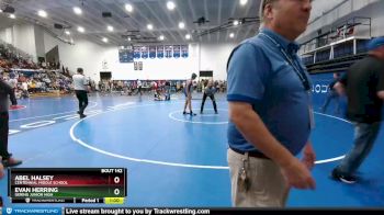 133 lbs Quarterfinal - Abel Halsey, Centennial Middle School vs Evan Herring, Gering Junior High