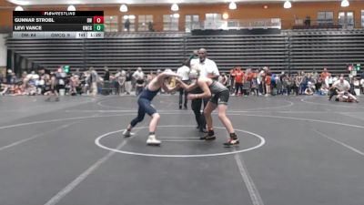 140 lbs Round 2 (8 Team) - Gunnar Strobl, Darkhorse Wrestling vs Levi Vance, Grundy WC Gold