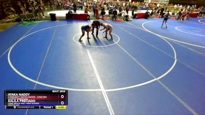 135 Lbs Quarterfinal - Ayaka Naddy, Community Youth Center - Concord 