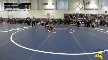 106 lbs Cons. Round 1 - Daniel Heyward, Amherst Youth Wrestling Club vs Massimo Cariello, Carmel Youth Wrestling Club