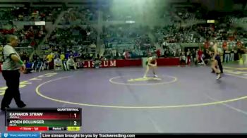 106 lbs Quarterfinal - Kamaron Straw, Angola vs Ayden Bollinger, Delta