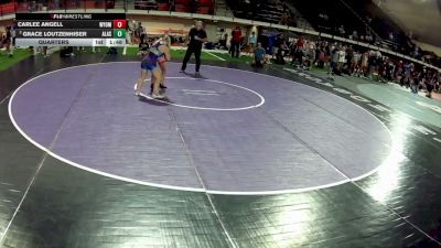 100-105 lbs Quarters - Carlee Angell, Wyoming vs Grace Loutzenhiser, Alaska