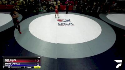 125 lbs Round 4 (10 Team) - Logan Cervantes, KCWA-FR vs Gabriel Champagne, SJWA-FR