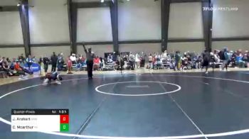 81 lbs Quarterfinal - Jonathan Arehart, Grindhouse Wrestling vs Cooper Mcarthur, Teknique Wrestling