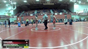 106 lbs Cons. Round 1 - Brendan Krawczyk, Jennings County Wrestling Club vs Tyson Riner, Webo Wrestling Club