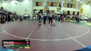 105 lbs Cons. Round 2 - Grace Reuter, Marysville (B-Team) vs Sanjita Subba, Akron North