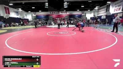 215 lbs Semifinal - Coby Merrill, JW North vs Kevin Rodriguez, Chaminade