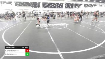 98 lbs Quarterfinal - Giovanni Charshafian, Savage House WC vs Kendall Calderon, Carlsbad Combat WC