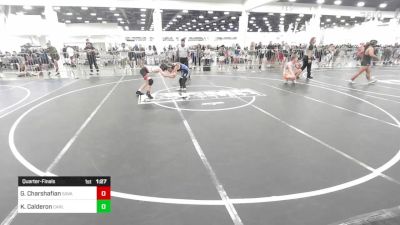 98 lbs Quarterfinal - Giovanni Charshafian, Savage House WC vs Kendall Calderon, Carlsbad Combat WC