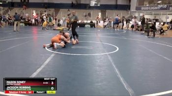 112 lbs Cons. Round 6 - Mason Soney, Patton Trained vs Jackson Robbins, Rochester Wrestling Club