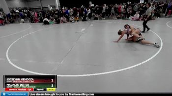 125 lbs Cons. Round 6 - Madalyn Deiter, North Montana Wrestling Club vs Jocelynn Mendoza, Gilroy High School Wrestling