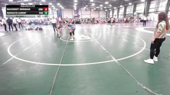 132 lbs Rr Rnd 1 - Mackenzy Brennan, OBWC Scarlet vs Madalyn LaBeef, Team RJN Black