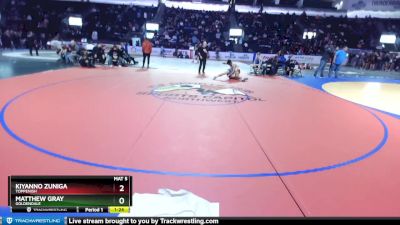 150 lbs Quarterfinal - Kiyanno Zuniga, Toppenish vs Matthew Gray, Goldendale