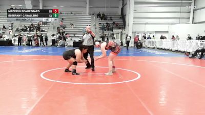 185 lbs Round Of 32 - Madison Beauregard, NH vs Estefany Caballero, CA