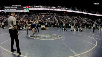 4A 285 lbs Champ. Round 1 - Damien Couture, Hickory Ridge High School vs Wyatt Johnson, Cardinal Gibbons